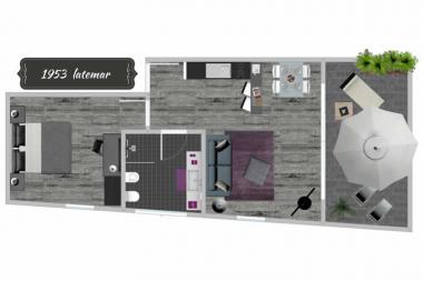 Wohnungsskizze – Apartment 1953 – latemar Wohnungsskizze – Apartment 1953 – latemar