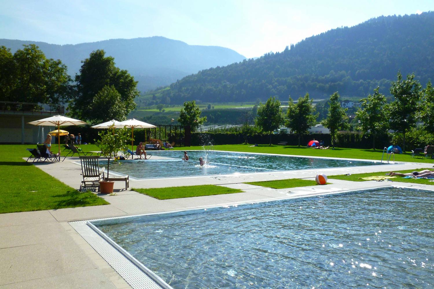 Das öffentliche Freibad in Tisens